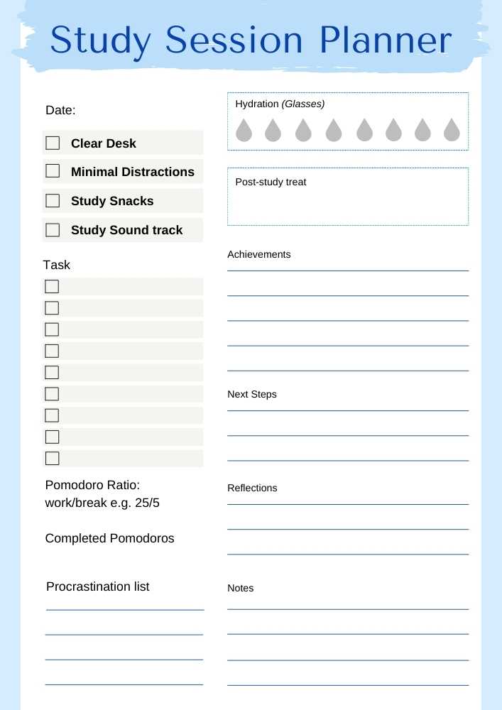 Study Session Planner 1