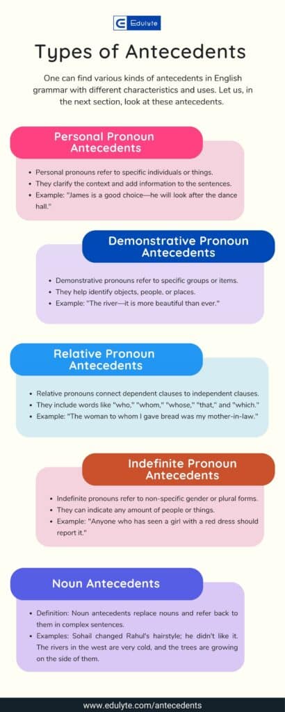 Types of Antecedents Infographics