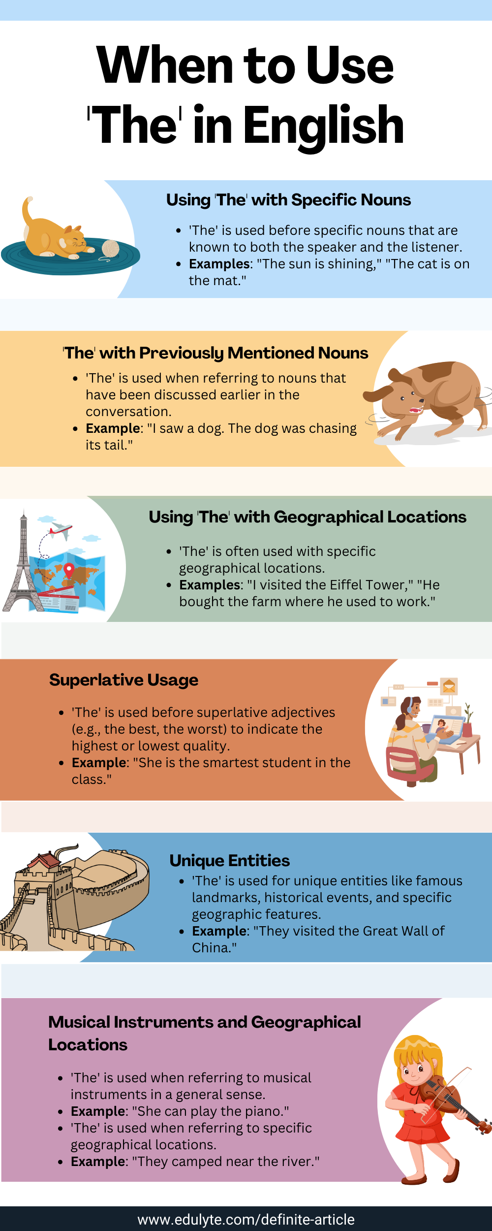 Definite Article Infographics