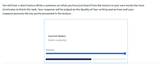 pte listening mock test