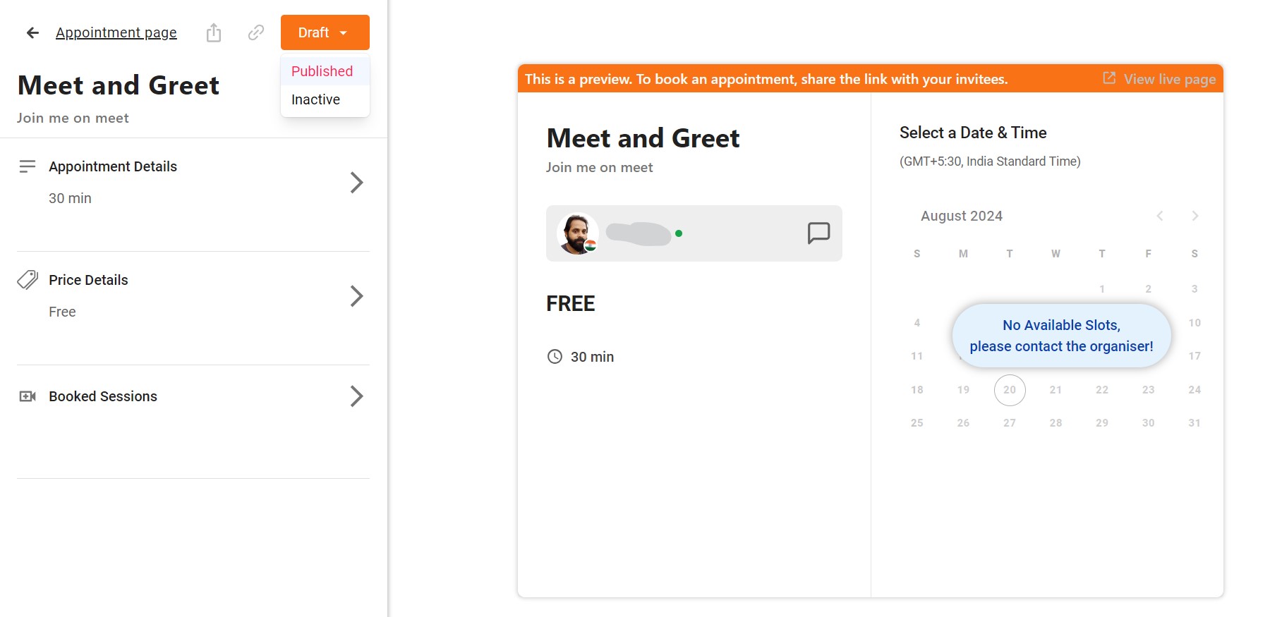 publish your meeting