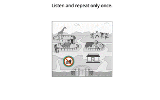 Listen and repeat only once