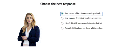 Listen and choose a response
